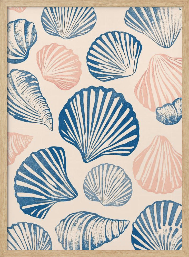 Seashell Pattern Poster