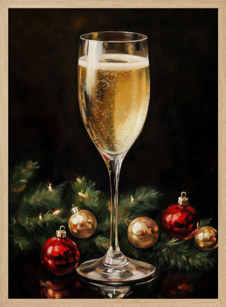 Christmas  Champagne Poster