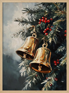 Christmas Golden Bells Poster