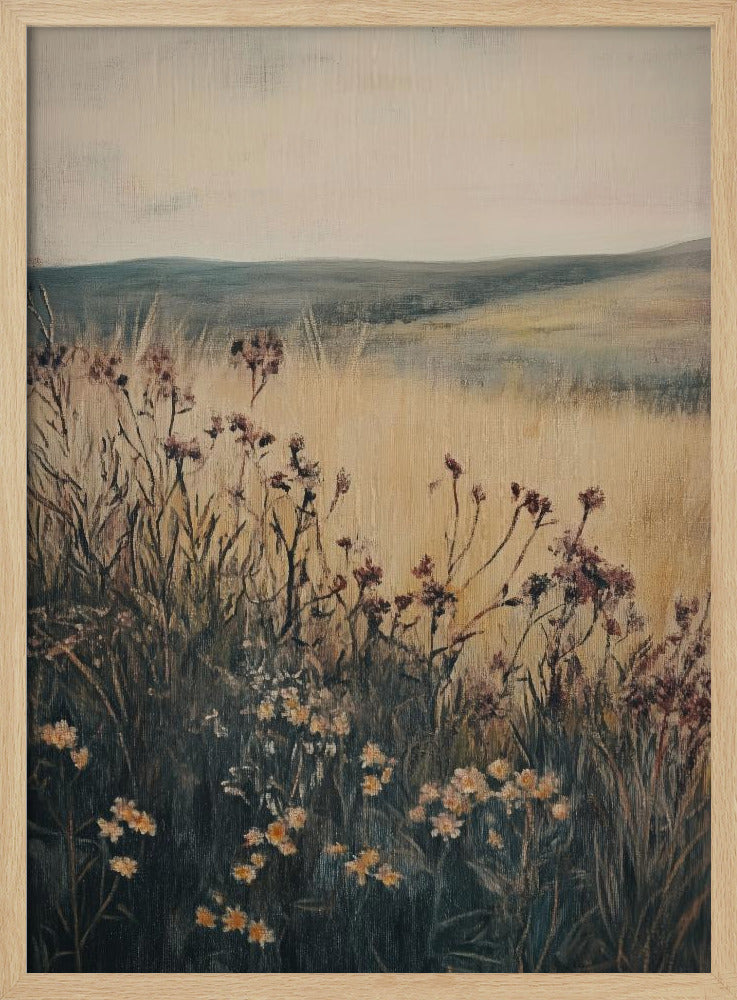 Landscape Wild Flower Poster