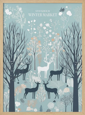 Stockholm Winter Market Poster