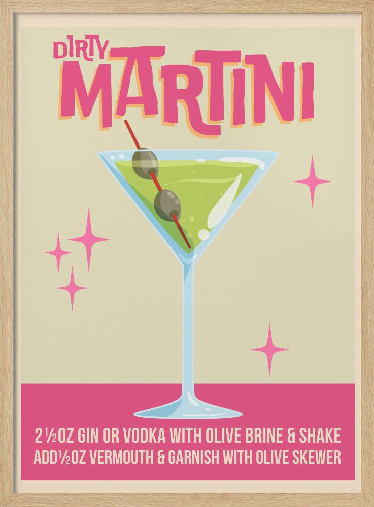 Dirty Martini Cocktail 01.png Poster