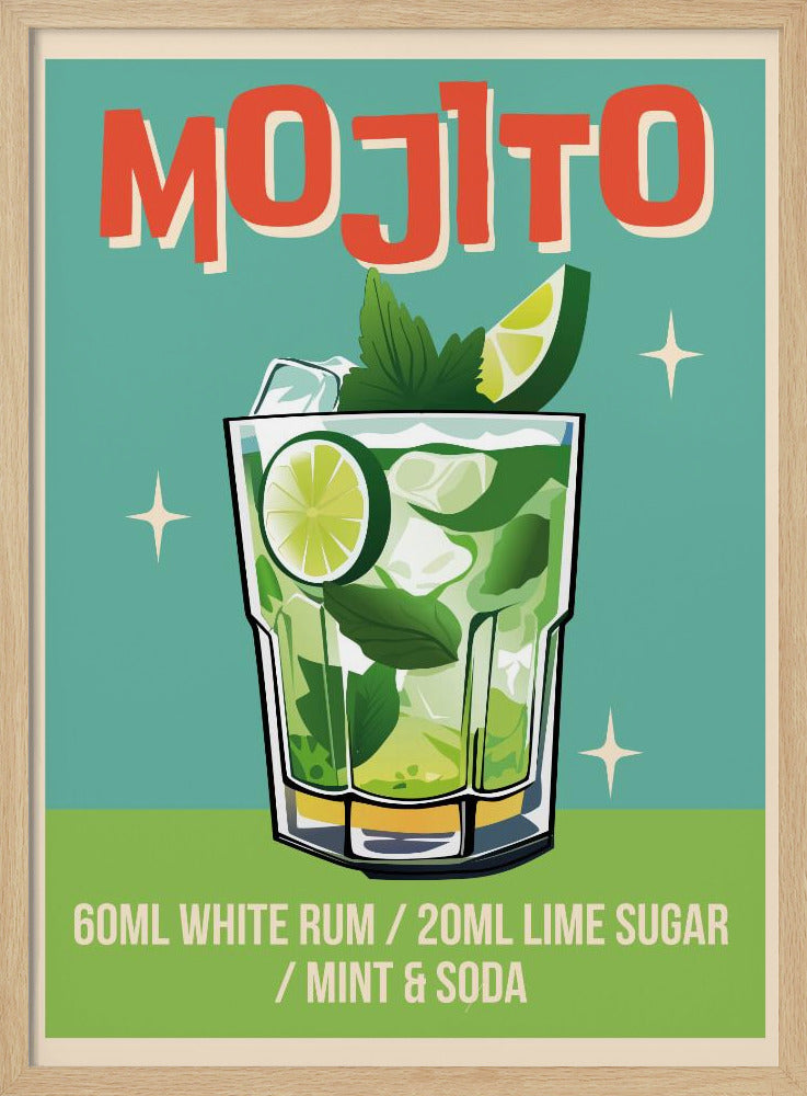 Mojito Cocktail Poster