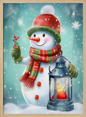 Cute Snowman No 2 Poster