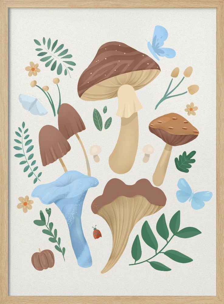 Mocha Fungi Poster