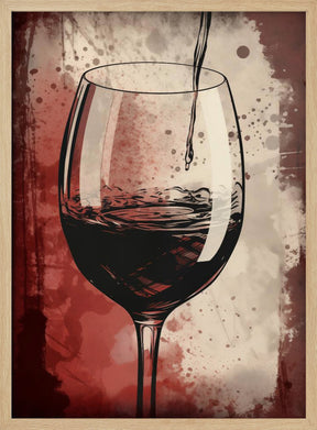 Red Red Wine No 5 Poster