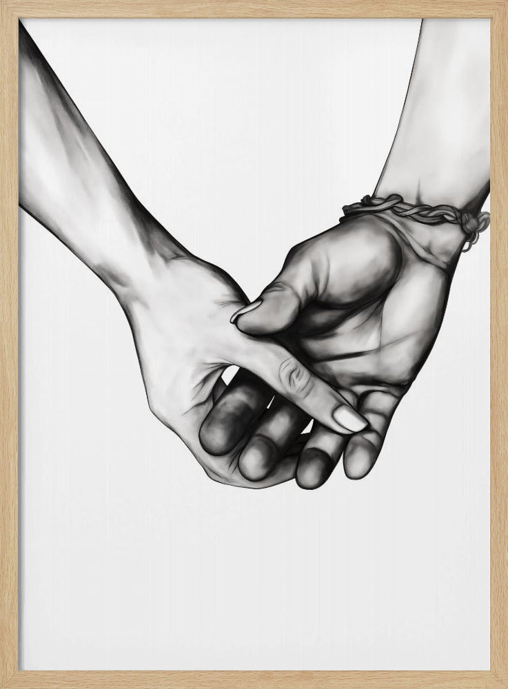 Holding Hands Poster