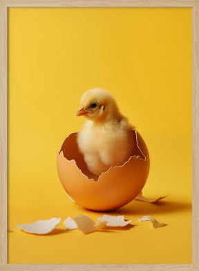 Hatched chicken Poster