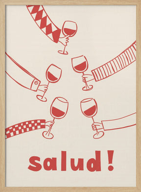 Salud! Wine Party with Friends Poster