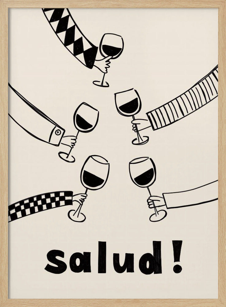 Pictufy Festive Salud Red A2 Poster