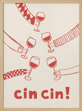 Cin cin! Wine Party with Friends Poster