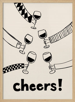 Cheers! Wine Celebration Poster