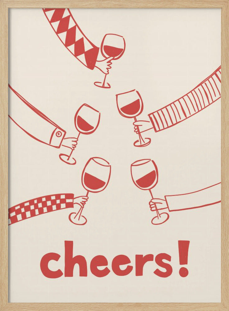 Cheers! Wine Celebration Poster