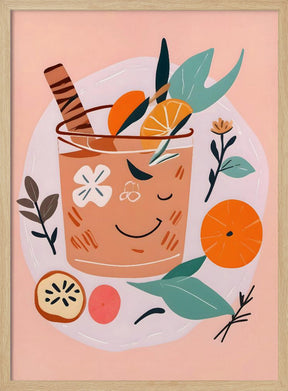 Cinnamon & Orange Cocktail Poster