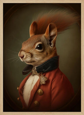 Squirrel Portrait Poster