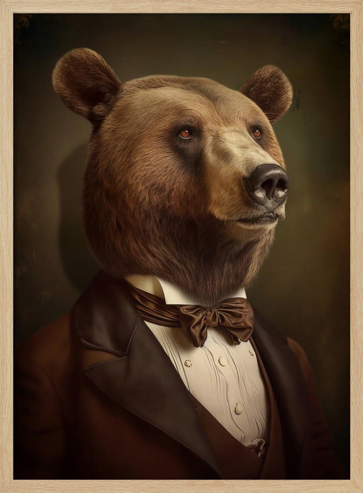 Bear Portrait Poster