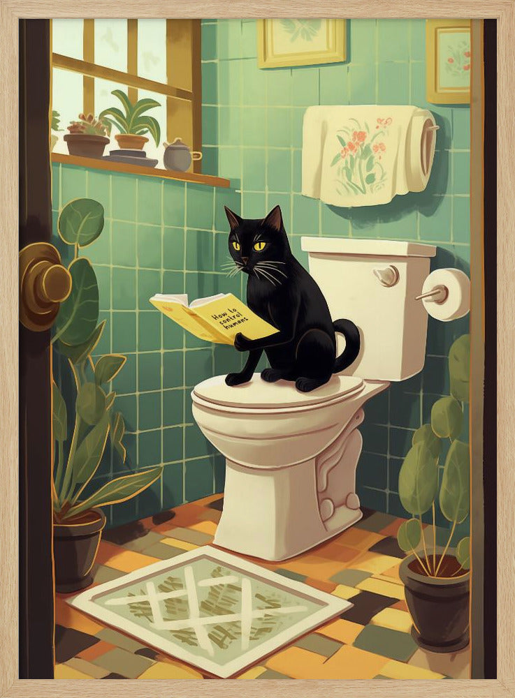 Toilet Cat Poster