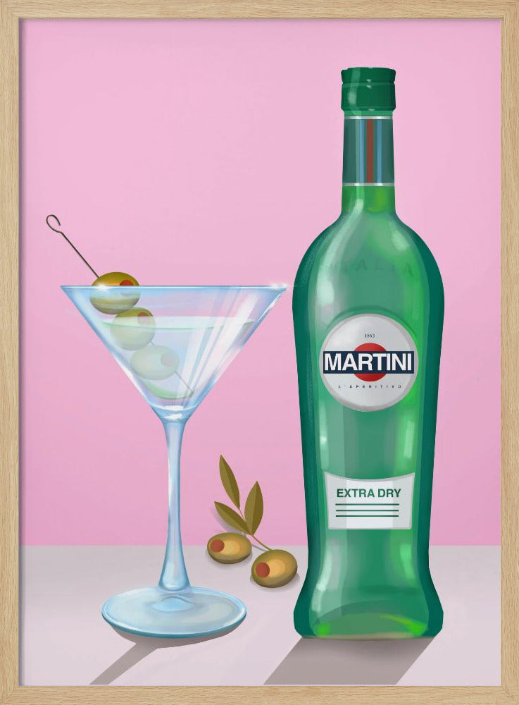 Martini Cocktail Poster