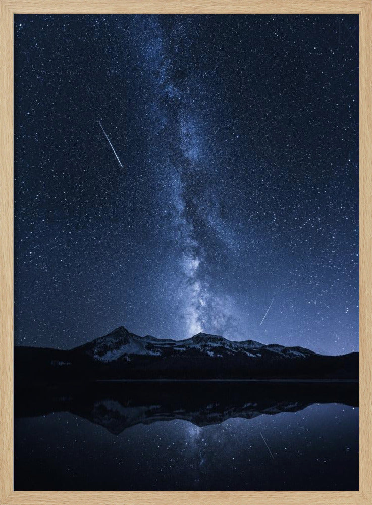 Galaxies Reflection Poster