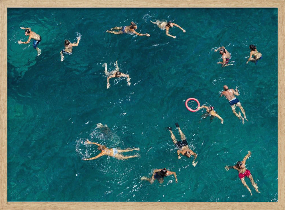 Blue water swim Poster