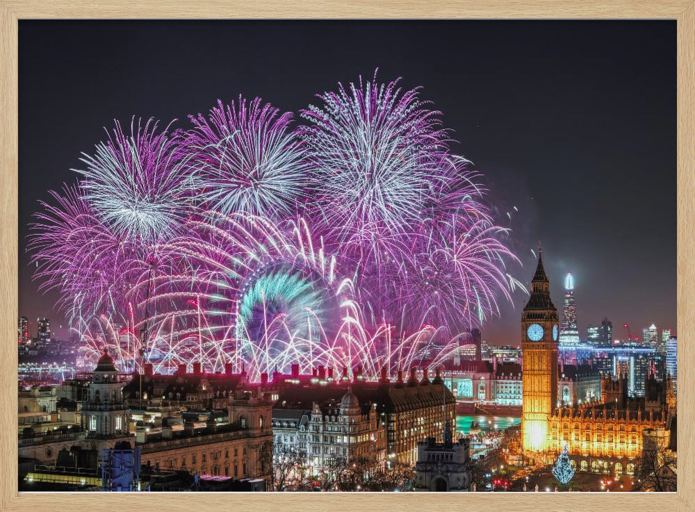 New Year Fireworks Poster