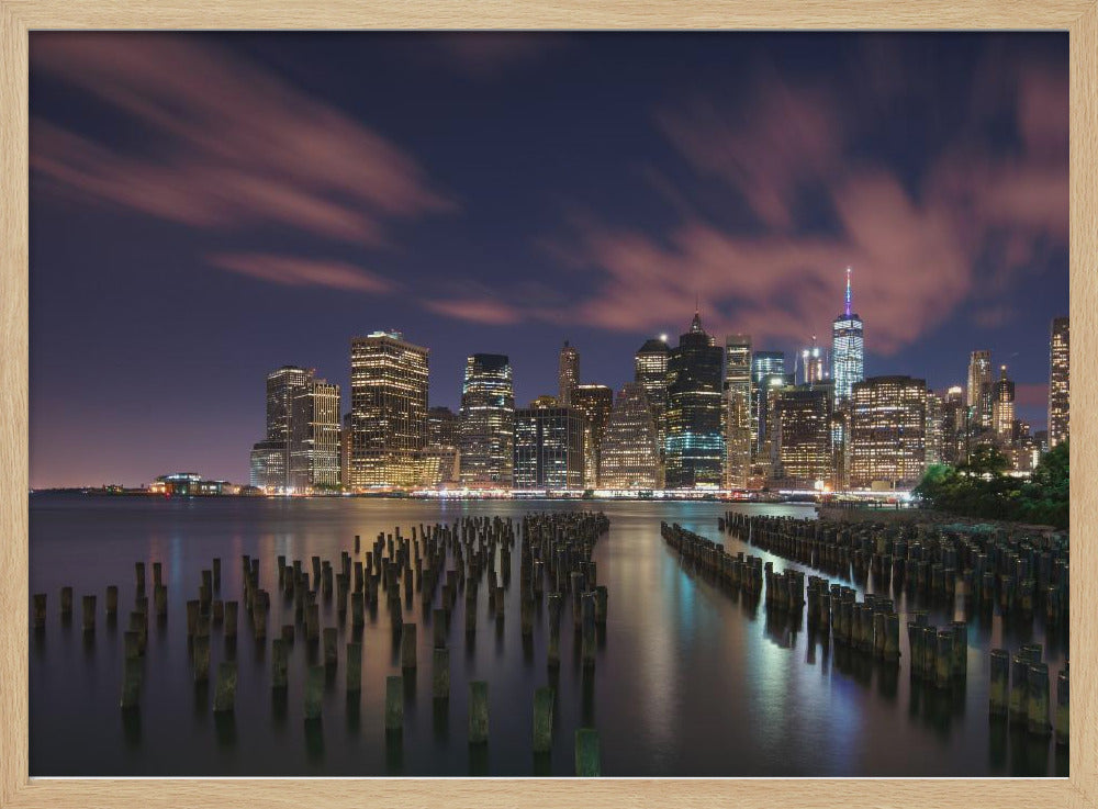 New York City at Night Poster