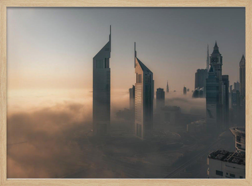 Fog Lockdown on the City of Steel Poster