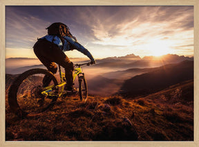 Sunset trail ride Poster