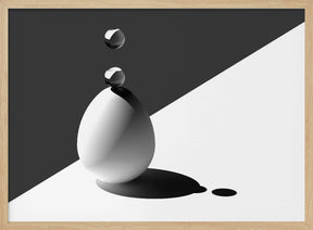 Drops on Egg Poster