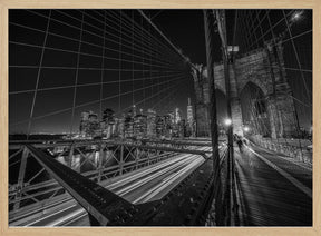 Brooklyn bridge lights Poster