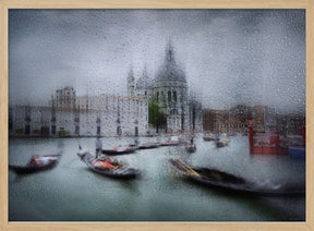 It was raining in Venice Poster