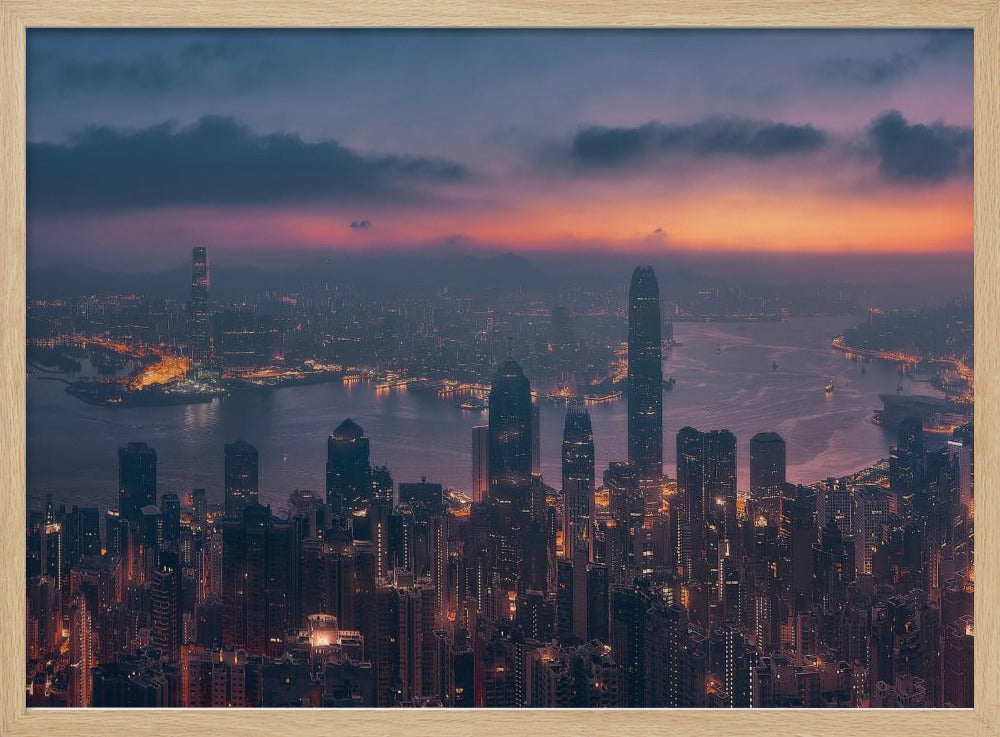 Sunrising Hong Kong Poster