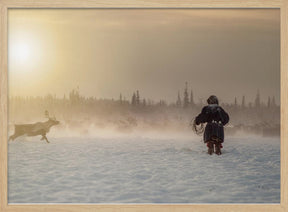 Reindeer hunter Poster