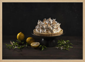 Is there too much meringue on the lemon cake? Poster