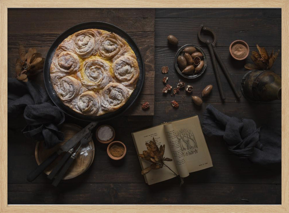 Pumpkin spice ruffled milk pie Poster