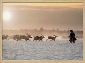 Reindeer hunter Poster