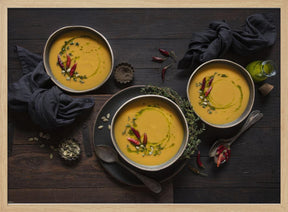 Leek and pumpkin spicy soup Poster