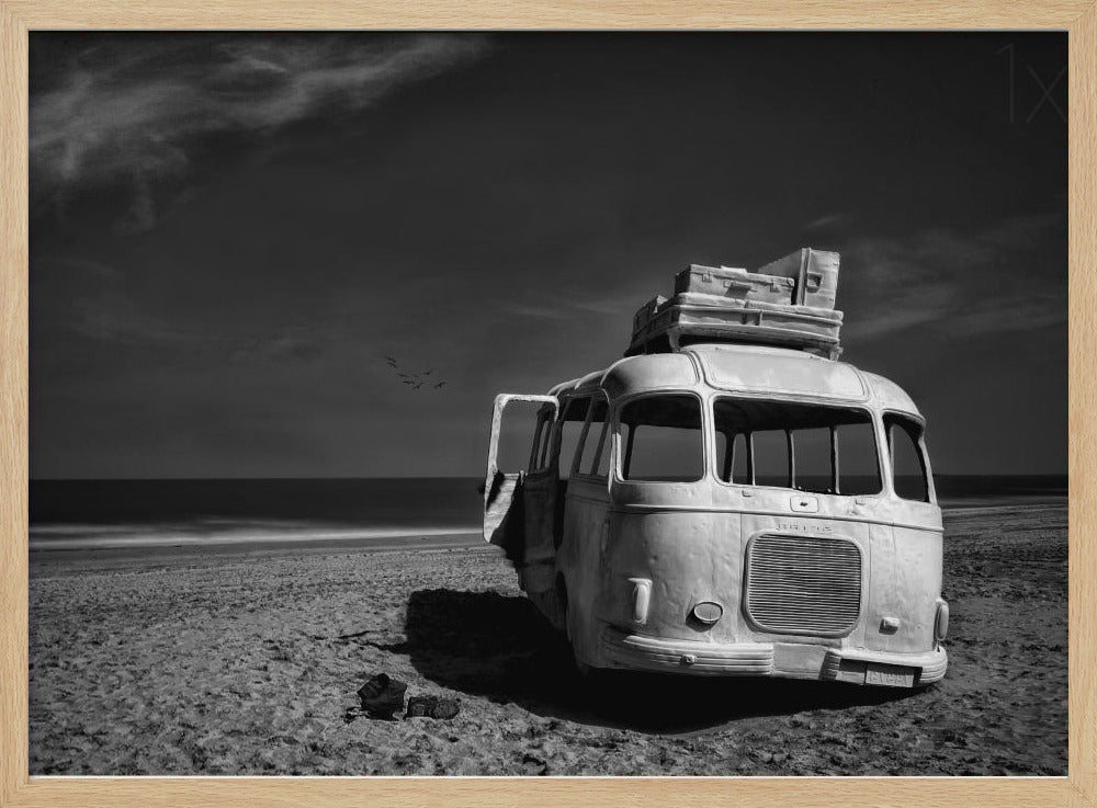 Beached Bus Poster