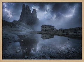 Thunderstorm in the Dolomites Poster