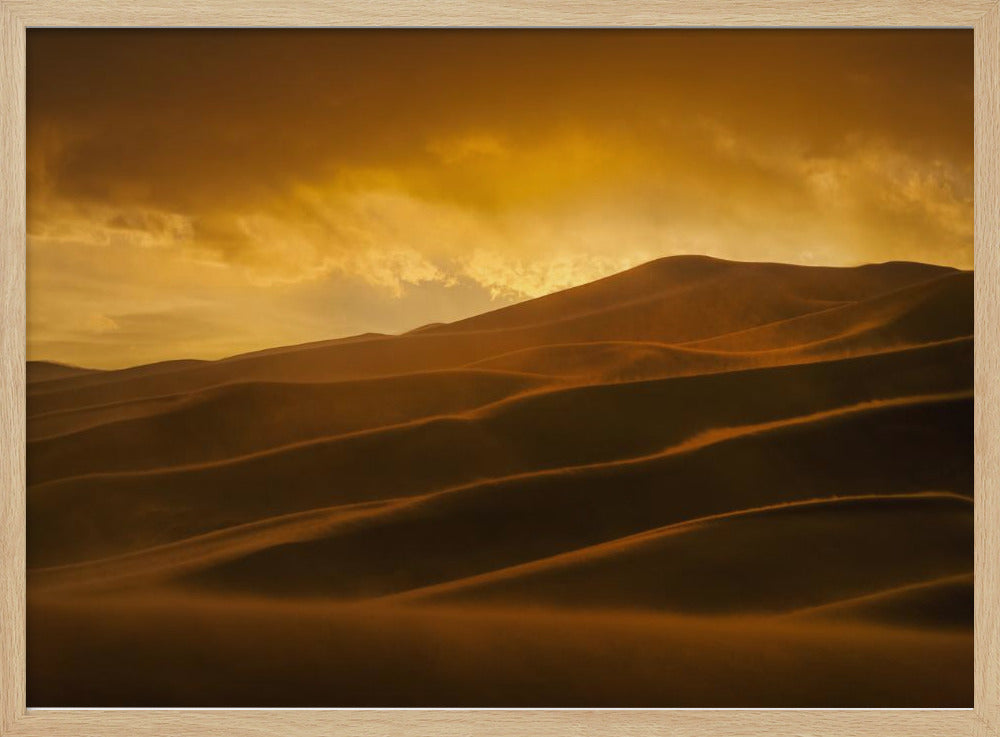 Sunset in Sand Storm Poster