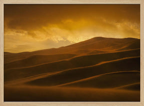 Sunset in Sand Storm Poster