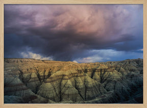 Storm over the Badlands Poster