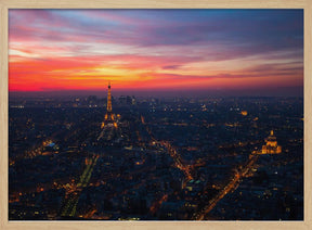 Paris Sunset from Montparnasse Poster