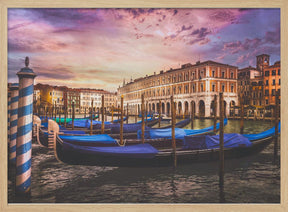 Gondolas of the Grand Canal Poster