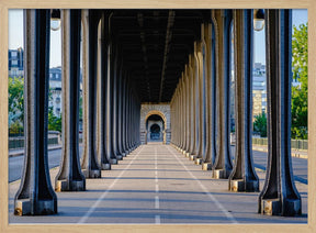 Bir Hakeim bridge perspective Paris Poster