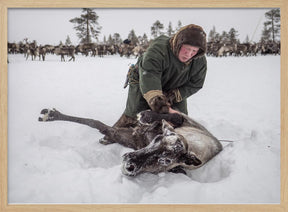 Semyon catches the reindeer Poster