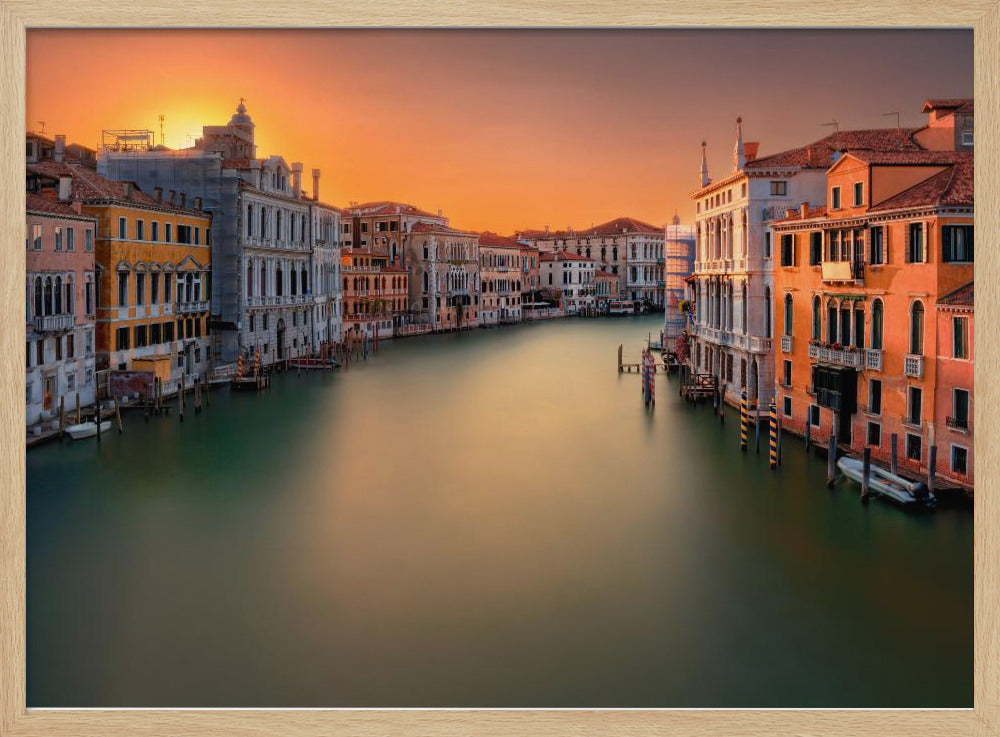 Sunset in Venice Poster