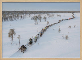 Nenets caravan on the move I Poster