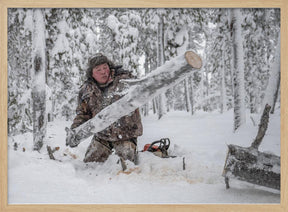 Kostya prepares firewood Poster