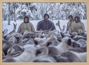 Kanyuk family and their reindeers Poster